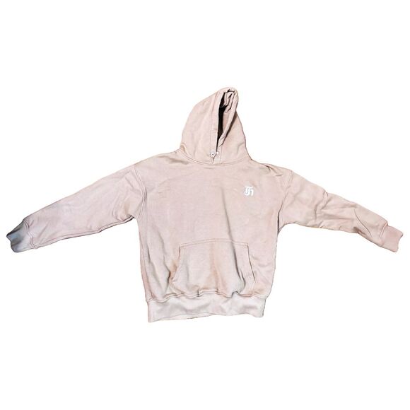 UNRELEASED Hours Collection Mens Small Drop Shoulder Hoodie Bone Beige 400 GSM - Picture 1 of 6